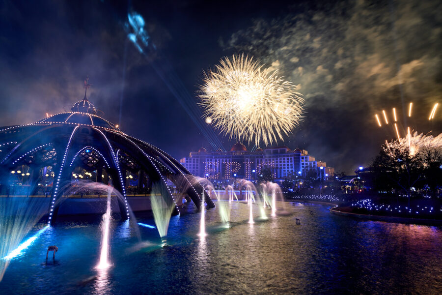 Epic Universe fireworks and Nighttime Celebration "Universal Celestial Goodnight." Photo credit: Universal Orlando Resort